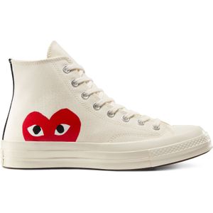 Converse Converse x Comme des Garçons PLAY Chuck 70 in Milk/White/Red, Maat EU 44.5