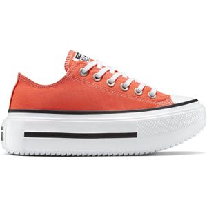 Converse Chuck Taylor All Star Lift Double Stack Platform Canvas in Vermillion Red/White/Black, Maat EU 44