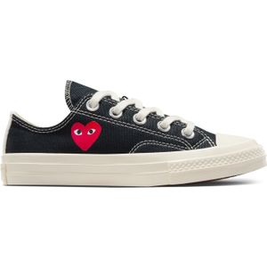 Converse PLAY Comme des Garçons Single Heart Chuck 70 in Black/Egret/Red, Maat EU 32