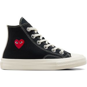 Converse PLAY Comme des Garçons Single Heart Chuck 70 in Black/Egret/Red, Maat EU 32