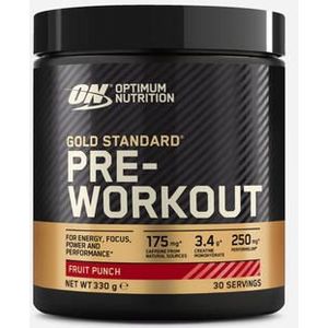 Gold Standard Pre-Workout | Optimum Nutrition | Fruit Punch | 330 gram (30 Servings)