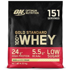 GOLD STANDARD 100% WHEY PROTEIN | Optimum Nutrition | Vanilla Ice Cream | 4,53 kg (146 Servings)