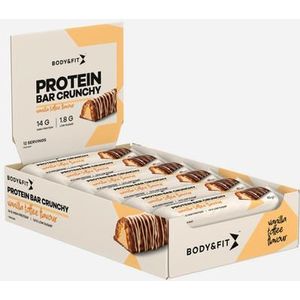 Protein Bar Crunchy | Body & Fit | Vanilla Toffee | 540 gram (12 repen)