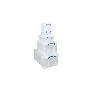 Really Useful Box opbergdoos voordeelpakket | polypropyleen | transparant | 5 stuks | 64, 35, 9 en 3 liter