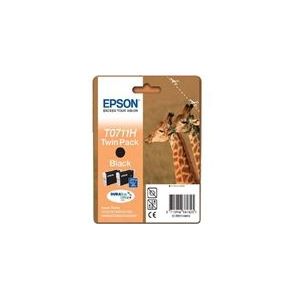 Epson T0711H inktcartridge zwart 2 stuks (origineel)