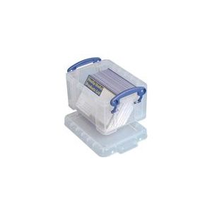 Really Useful Box opbergdoos | visitekaarthouder | polypropyleen | transparant | 0,3 liter