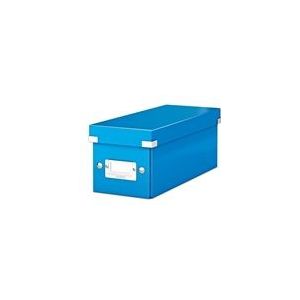 Leitz 6041 WOW CD opberg box | PP gelamineerd hardboard | blauw metallic