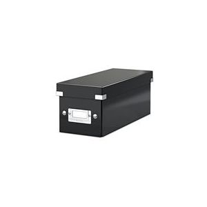 Leitz 6041 WOW CD opbergbox | PP gelamineerd hardboard | zwart