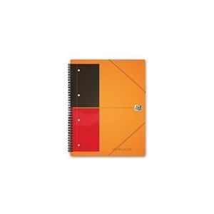 Oxford International Meetingbook | A4  | gelinieerd | oranje | 4-gaats | 80 vel