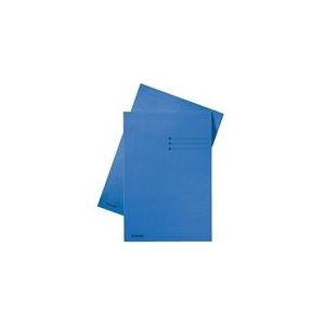 Esselte inlegmap | karton | lijnbedrukking | 10 mm overslag | A4 | blauw | 100 stuks