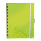 Leitz spiraalblok 4645 Wow Be Mobile Book | A4 | geruit | groen metallic | 80gr. | 80 vel