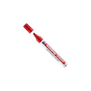 Edding 3300 permanent marker | rood | beitelvormige punt | 1-5 mm