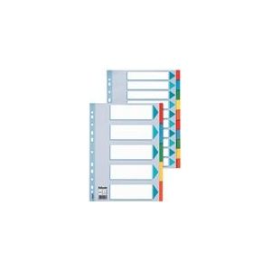 Esselte 100198 A4 tabbladen | gekleurd karton | 10 tabs | 2-, 4-, 23-gaats