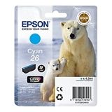 Epson T2612 nr. 26 inkt cartridge cyaan (origineel)