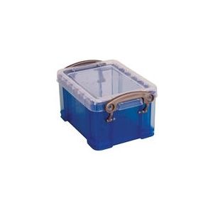 Really Useful Box opbergdoos | polypropyleen | transparant blauw | 0,3 liter