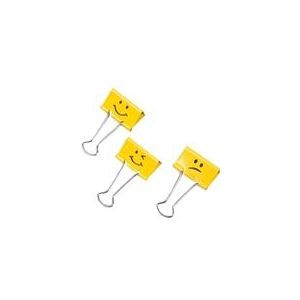 Rapesco Emoji papierklem | 19 mm | staal | bright yellow | 20 stuks