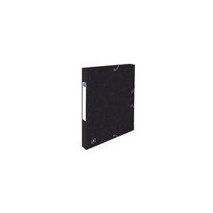 Oxford elastobox Top File  | A4 | karton | zwart | 25 mm | tot 200 vel
