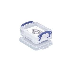 Really Useful Box opbergdoos | visitekaarthouder | polypropyleen | transparant | 0,2 liter