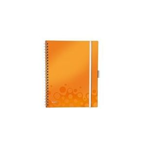Leitz spiraalblok 4645 Wow Be Mobile Book | A4 | geruit | oranje metallic | 80gr. | 80 vel