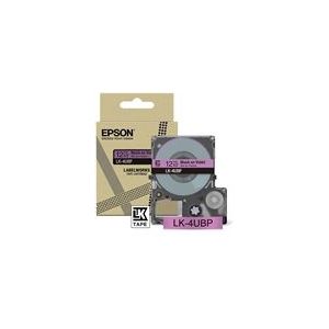 Epson LK-4UBP tape zwart op paars 12 mm (origineel)