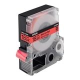 Epson LC-5RBP9 tape zwart op pastel rood 18 mm origineel