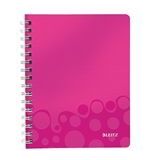 Leitz collegeblok 4639 WOW | A5 | gelinieerd | roze metallic | 80gr. | 80 vel