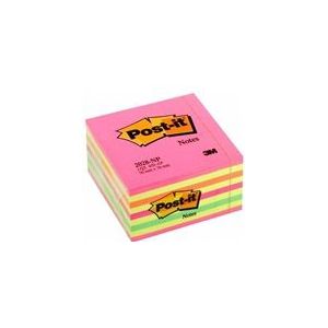 3M 2028NP Post-it notes kubus | 76 x 76 mm | neonroze | 450 vel