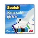 3M Scotch verwijderbare tape | 19mm x 33m | 1 rol