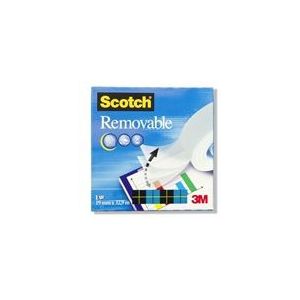 3M Scotch verwijderbare tape | 19mm x 33m | 1 rol