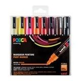 POSCA PC-5M verfmarkerset warm | 1,8 - 2,5 mm | rond | 8 stuks