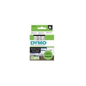 DYMO S0720920 / 53710 tape zwart op transparant 24mm (origineel)