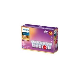 Philips GU10 LED-spot | 3.8W (50W) | WarmGlow | 6 stuks