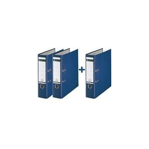 Leitz 1010 ordner | A4 | plastic | blauw | 80 mm | 3 stuks