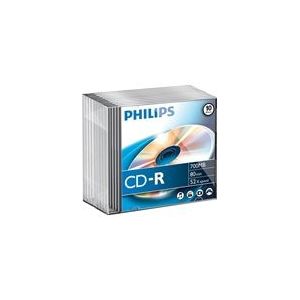 Philips CD-R | 80 min | slimline | 10 stuks