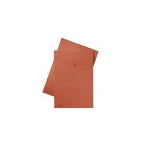 Esselte inlegmap | karton | lijnbedrukking | 10 mm overslag | A4 | rood | 100 stuks