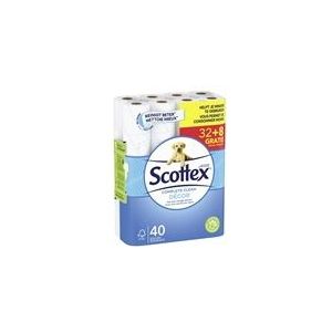 Scottex Compleet Schoon toiletpapier | 2-laags | 32 + 8 gratis rollen