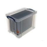 Really Useful Box opbergdoos | polypropyleen | transparant | 10 hangmappen | 19 liter