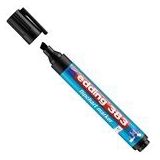 Edding 383 flipchart marker | zwart | beitelvormige punt | 1-5mm