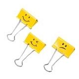 Rapesco Emoji papierklem | 19 mm | staal | geel | 20 stuks