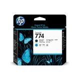 HP P2W01A nr. 774 printkop mat zwart en cyaan (origineel)