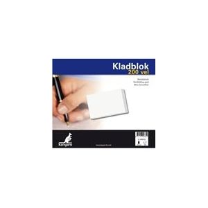 Kangaro kladblok K-56000 | blanco | 198mm x 230mm | 50gr. | 200 vel
