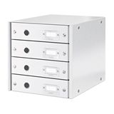 Leitz 6049 WOW ladenblok | wit metallic | 4 laden