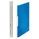 Leitz 4631 WOW showalbum | A4 | blauw metallic | 20 insteekhoezen