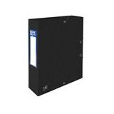 Oxford elastobox Top File  | A4 | karton | zwart | 60mm | tot 400 vel