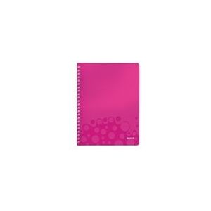 Leitz collegeblok 4638 WOW | A4 | geruit | roze metallic | 80gr. | 80 vel