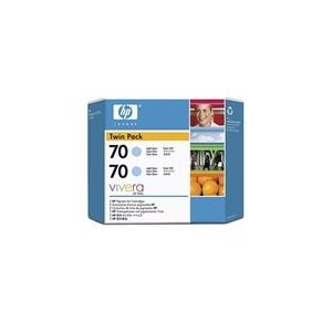 HP 70 (CB351A) 2-pack l.cyaan