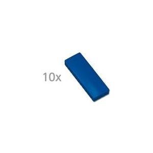 Maul magneet | rechthoekig | blauw | 10 stuks