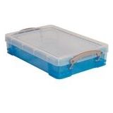 Really Useful Box opbergdoos | polypropyleen | transparant blauw | 4 liter