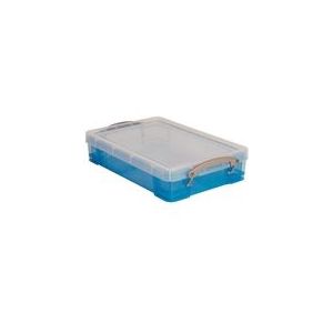 Really Useful Box opbergdoos | polypropyleen | transparant blauw | 4 liter