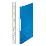 Leitz 4632 WOW showalbum | A4 | blauw metallic | 40 insteekhoezen